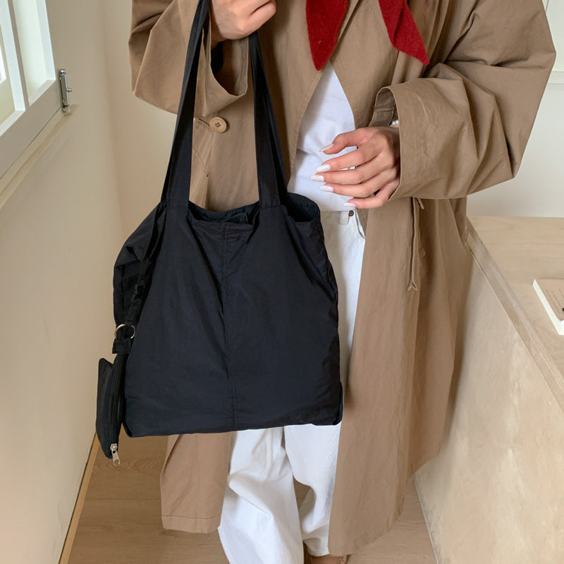 Multi-Pocket Casual Shoulder Bag