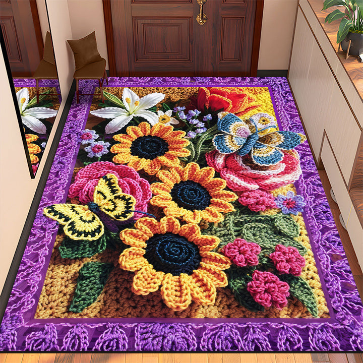 Floral Design Entrance Mat