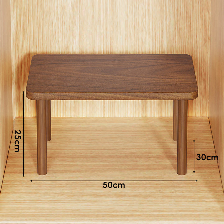 Adjustable Multi-Height Wooden Monitor Riser and Desktop Shelf
