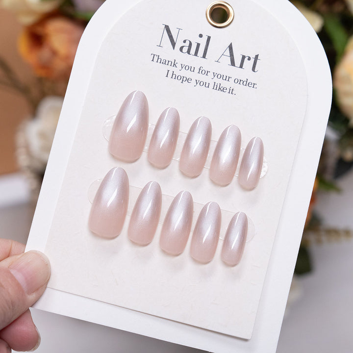 Elegant Long-Finish Press-On Nail Set