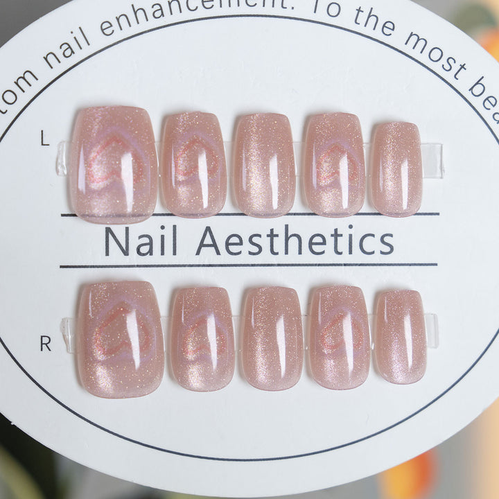 Heart-Designed Press-On Nails