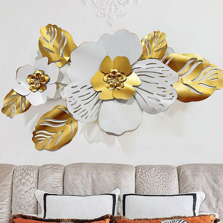 Floral Metal Wall Art Sculpture Kalsten