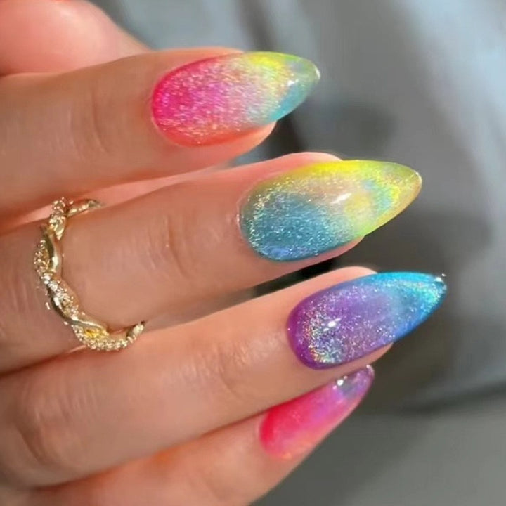 Elegant Floral Bow Press-On Nail Tips Kalsten