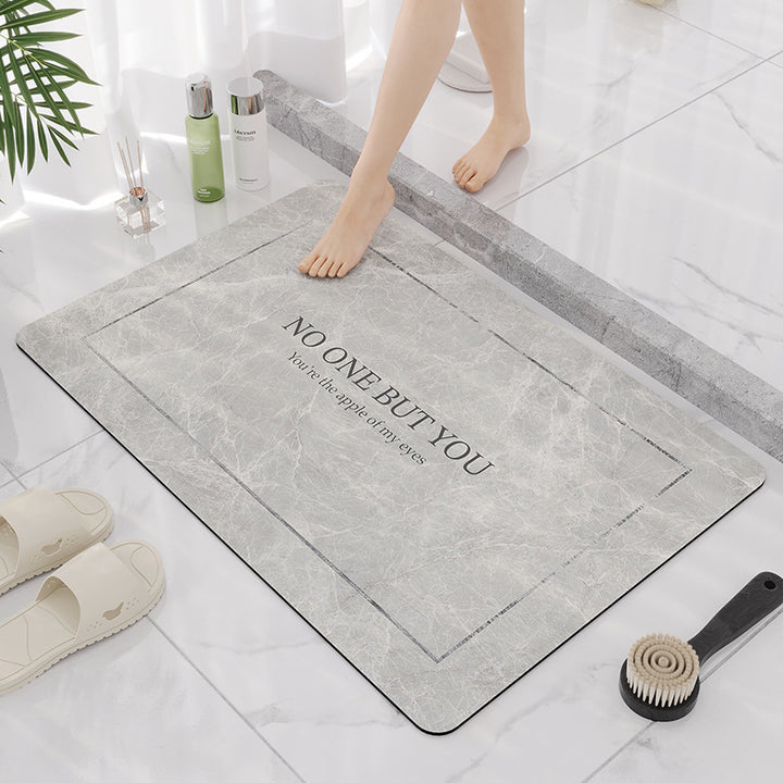 Elegant Marble Design Bathroom Mat Kalsten