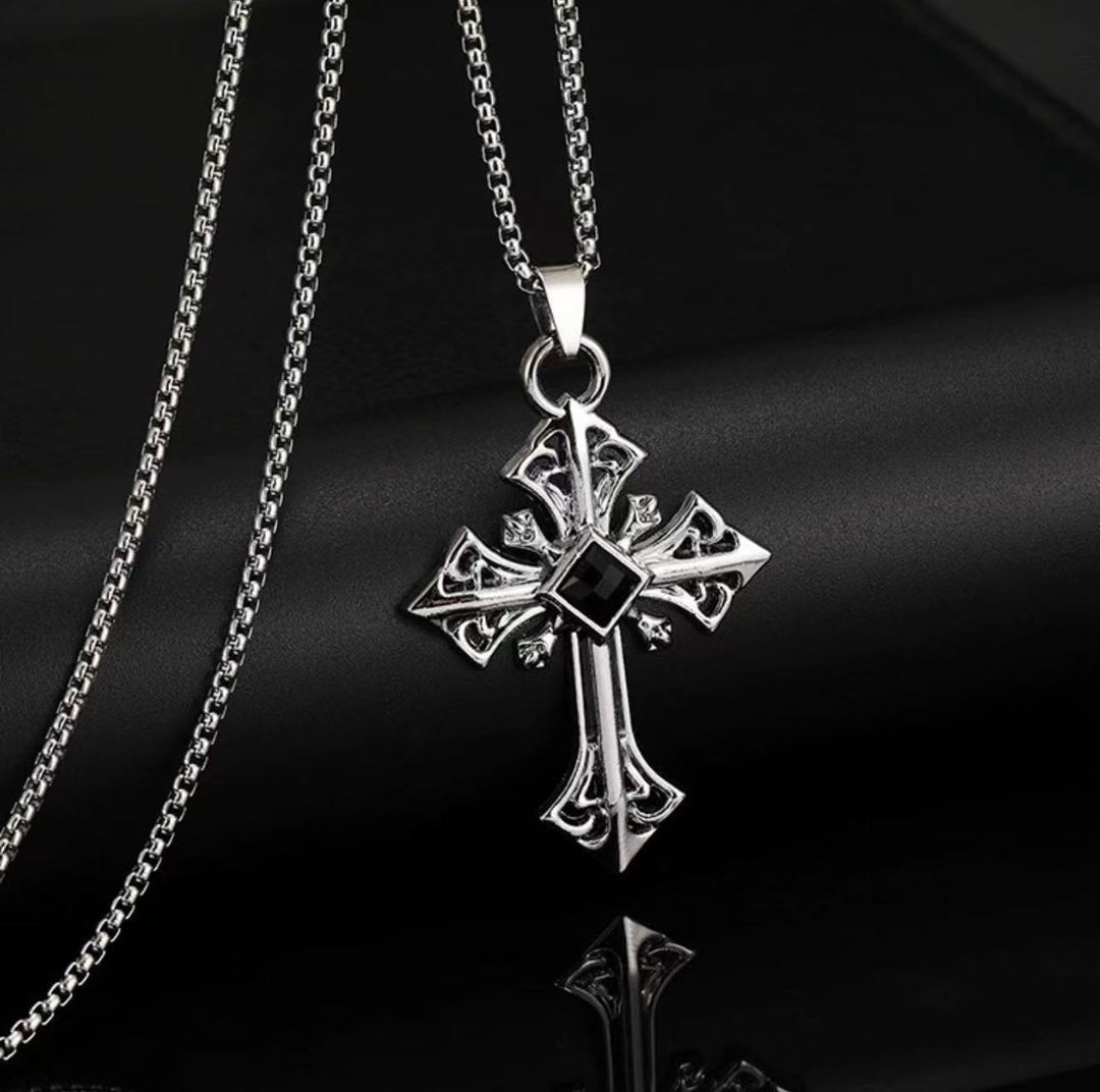 Gothic Cross Pendant Necklace Kalsten