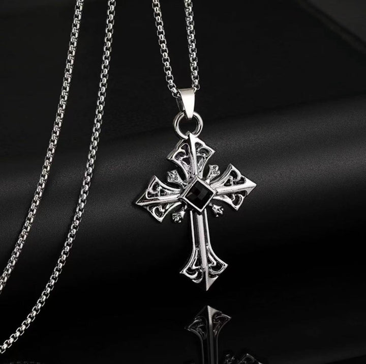 Gothic Cross Pendant Necklace Kalsten