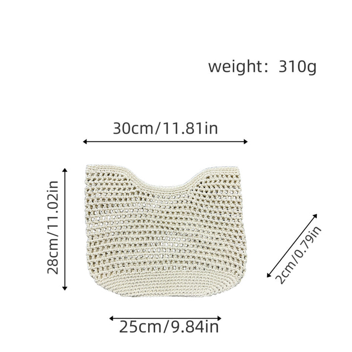 Net bag with durable leather handles Kalsten