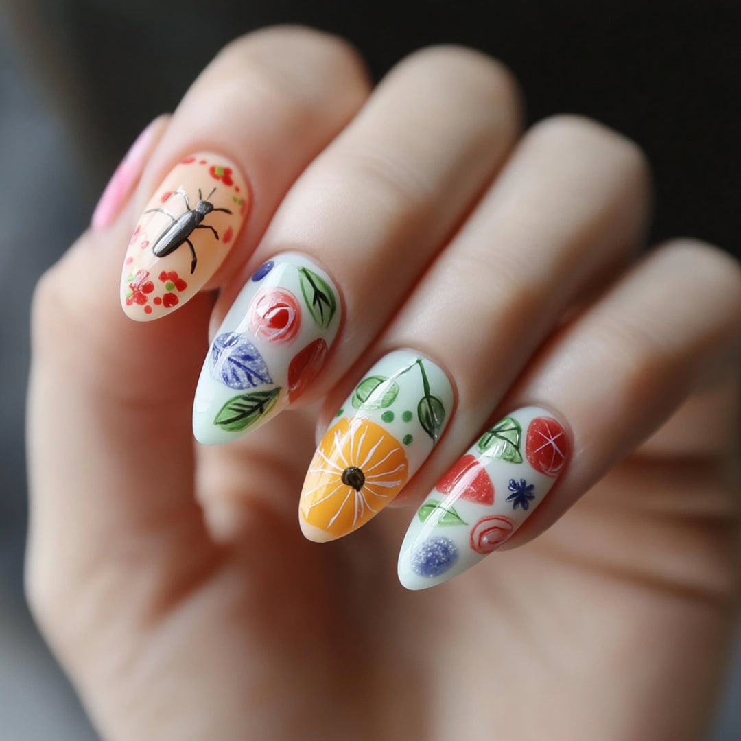 Artfully Designed Stiletto Nails Kalsten