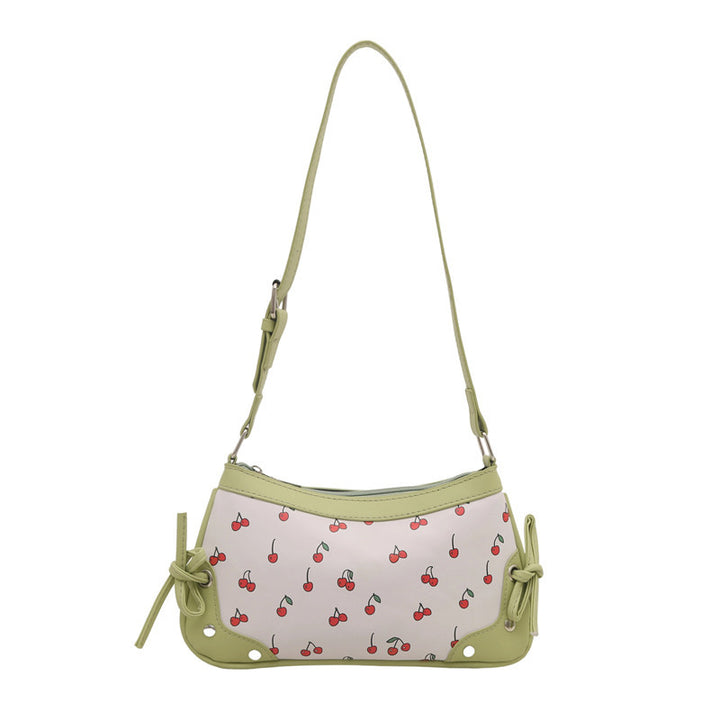 Charming Cherry Print Crossbody Bag