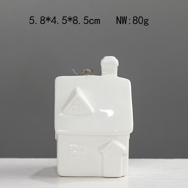 Decorative Ceramic House Figurine Kalsten