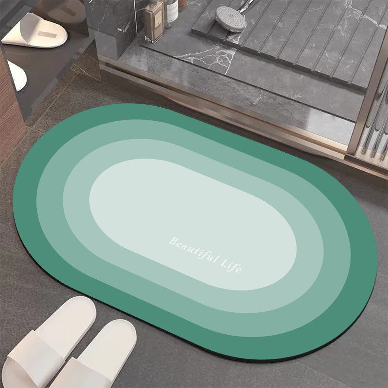 Modern Layered Bathroom Mat Kalsten