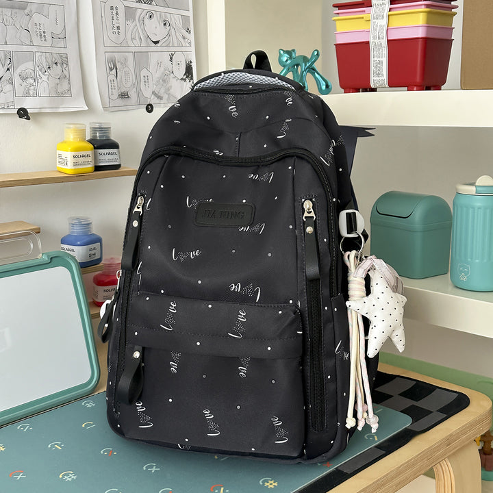 Stylish Love-Embellished Backpack Kalsten