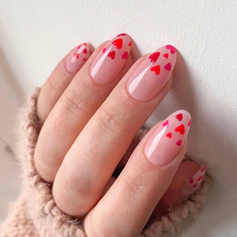 Artistic Nail Art with Heart Motif Kalsten