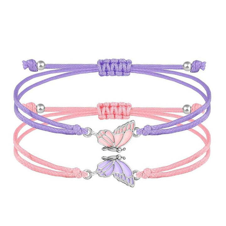 Butterfly Charm Necklace and Bracelet Set Kalsten