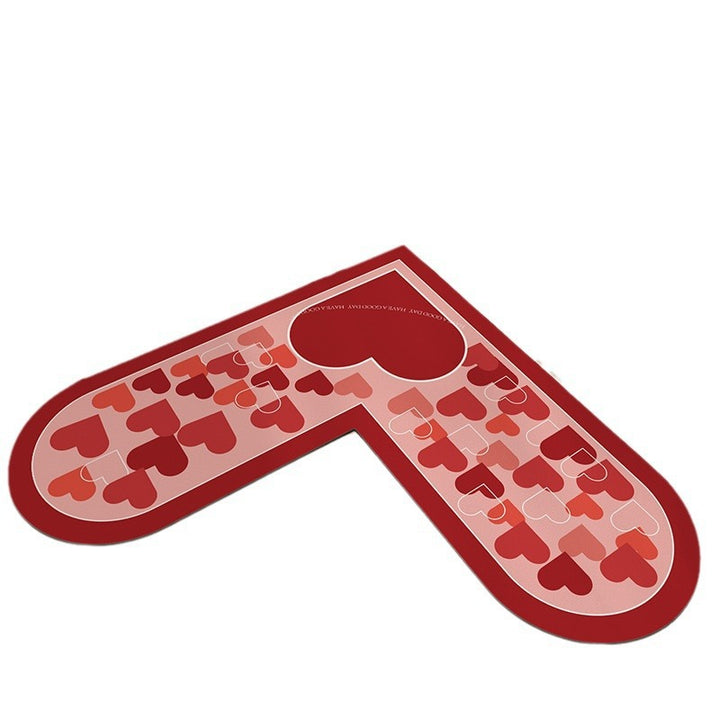 Modern Heart-Shaped Kitchen Mat Kalsten