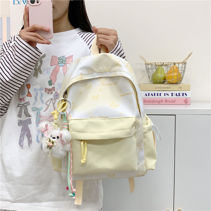 Butterfly Print Backpack Kalsten