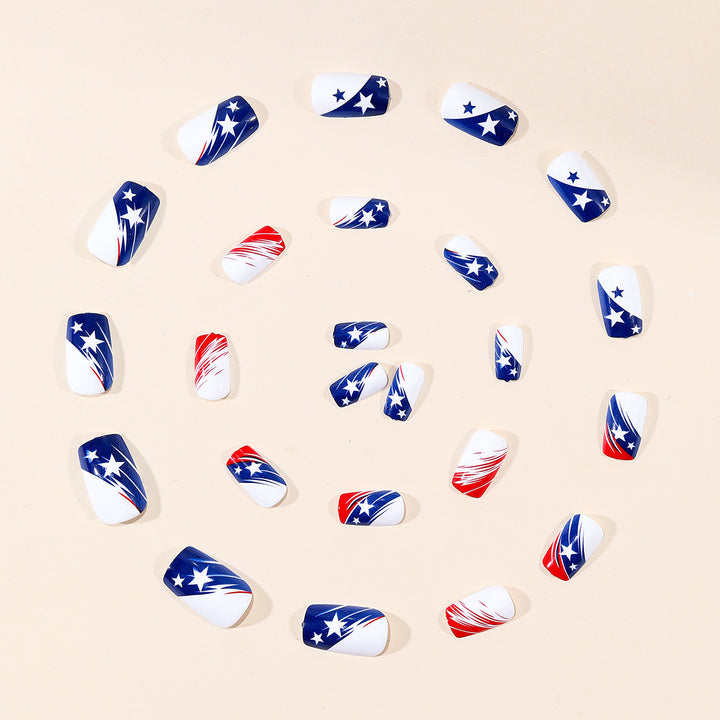 Patriotic Nail Art Design Kalsten