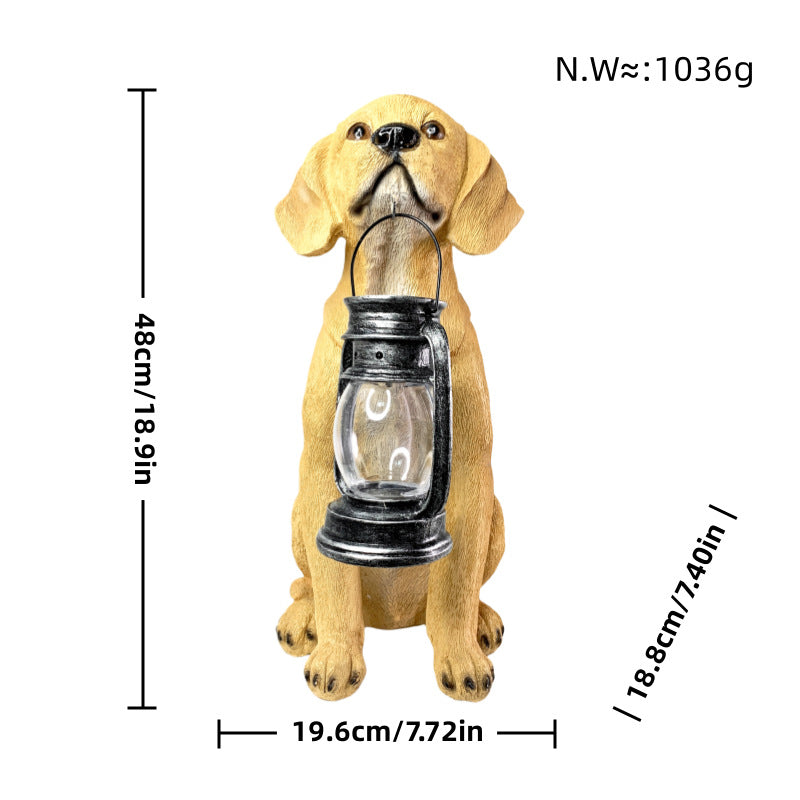 Colorful decorative figure of a dog in modern design Kalsten