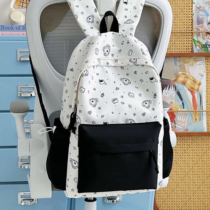 Playful Bunny Ears Printed Backpack Kalsten