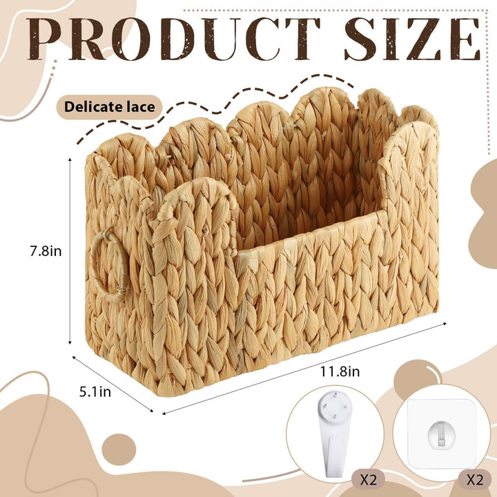 Handwoven Storage Basket with Built-in Handle Kalsten