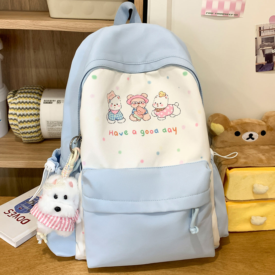 Cute Illustrated Animal-Themed Backpack Kalsten