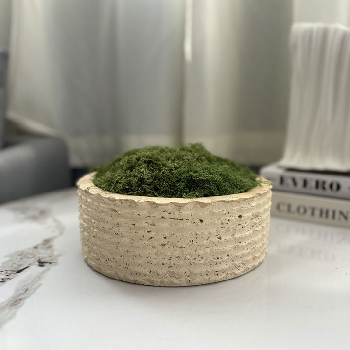 Geometric Decorative Green Plant Tray