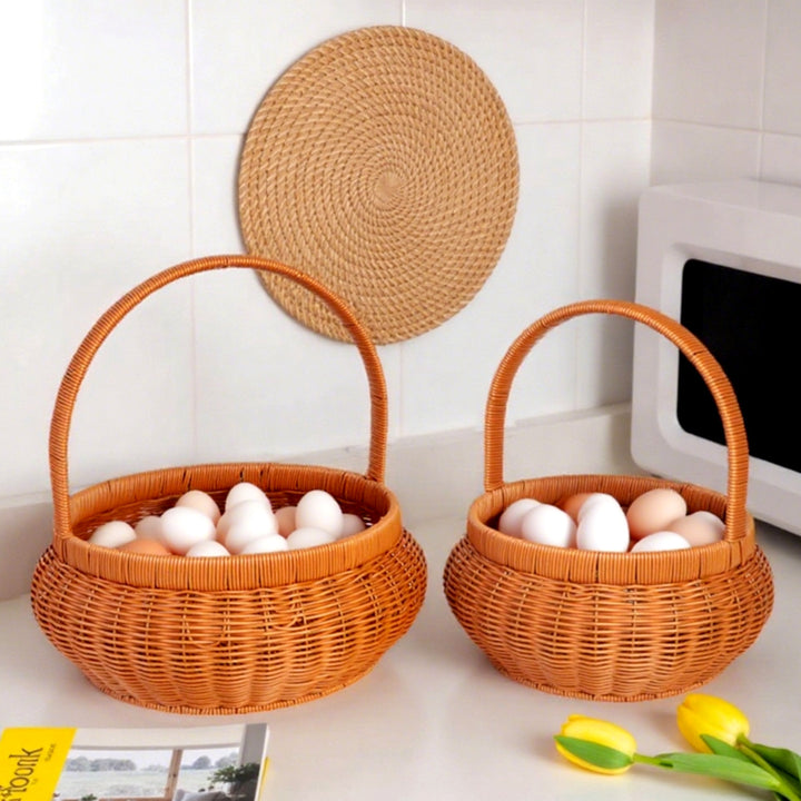 Handcrafted Woven Picnic Basket Kalsten