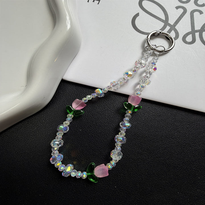 Decorative Beaded Floral Keychain Kalsten