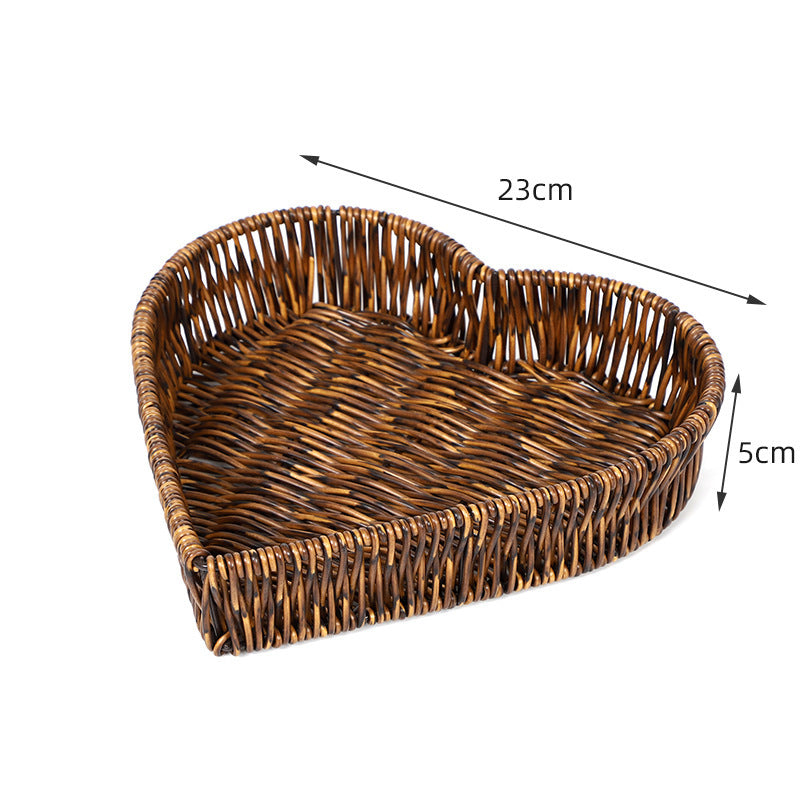 Round Woven Serving Tray Kalsten