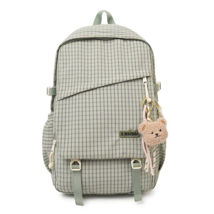 Stylish Grid Pattern Backpack Kalsten