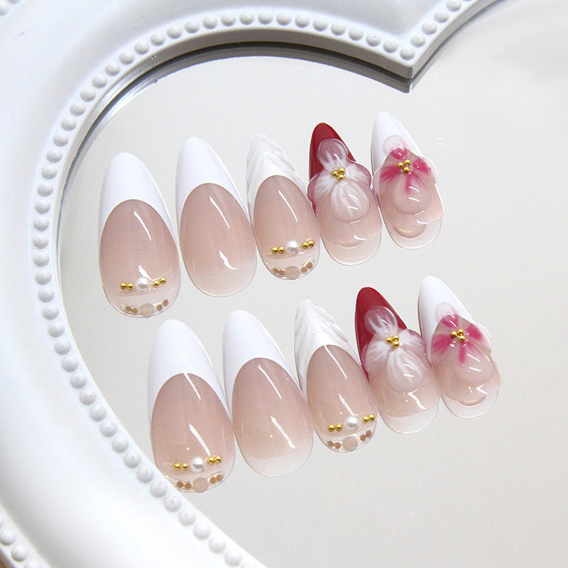Floral Fantasy Press-On Nail Art Kalsten