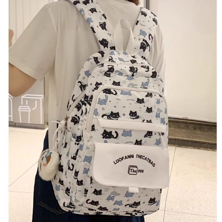 Playful Cat-Themed Backpack Kalsten
