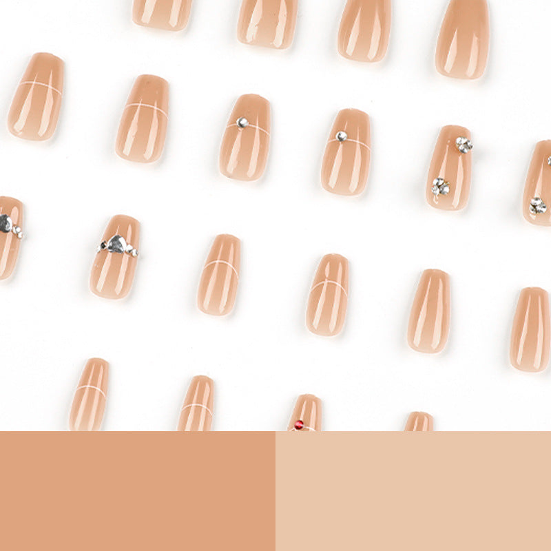 Glamorous nail art with rhinestone embellishment Kalsten