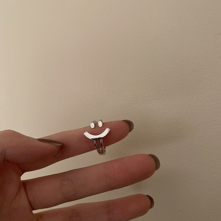 Adjustable Smiley Face Ring Kalsten