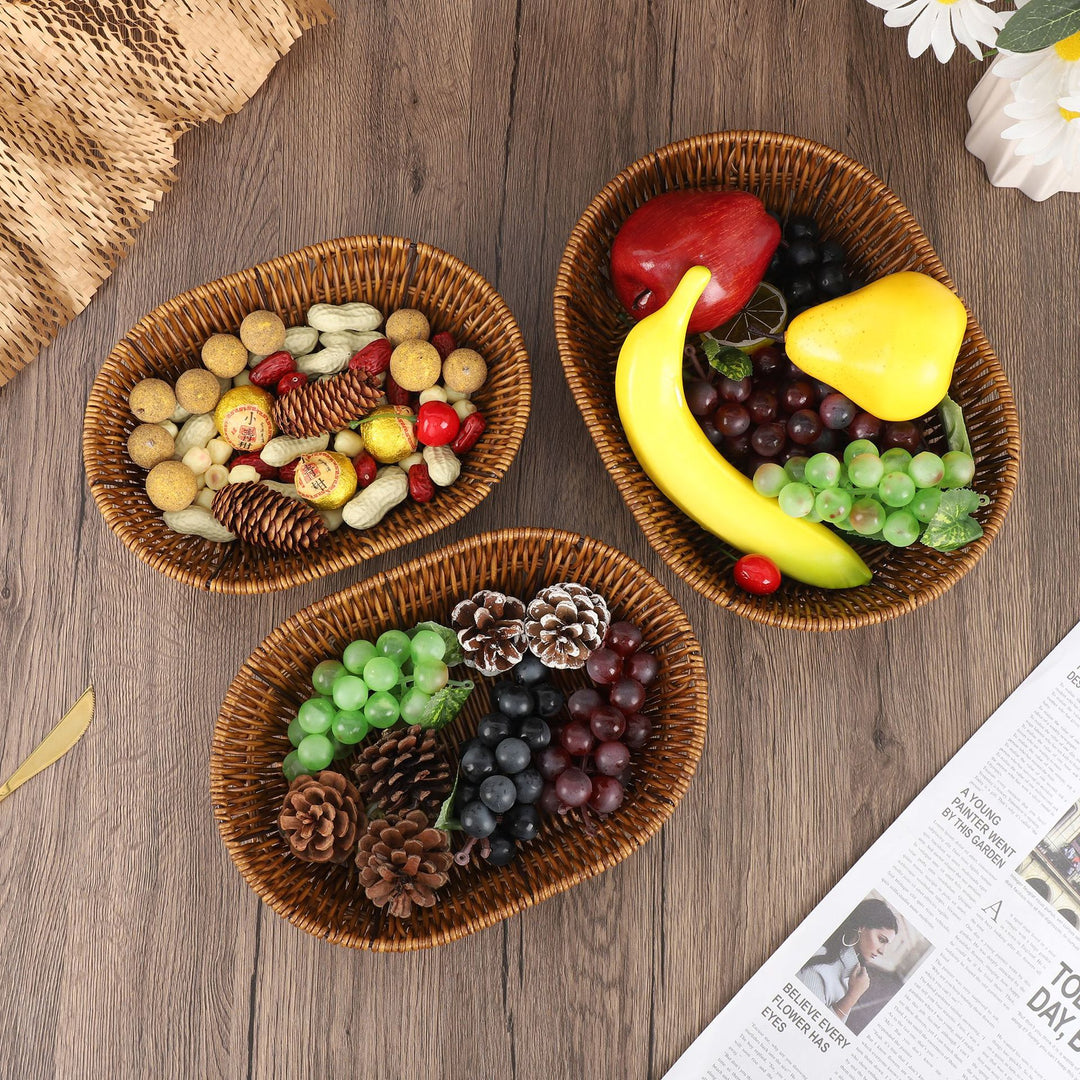 Natural Woven Serving Tray Kalsten