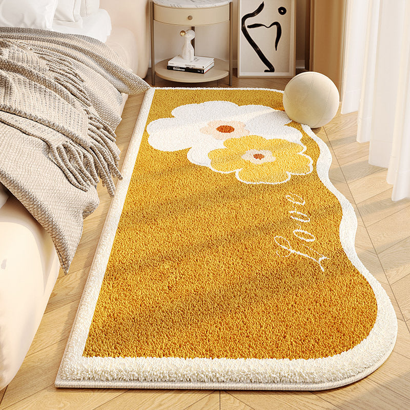 Floral Shaped Plush Area Rug Kalsten