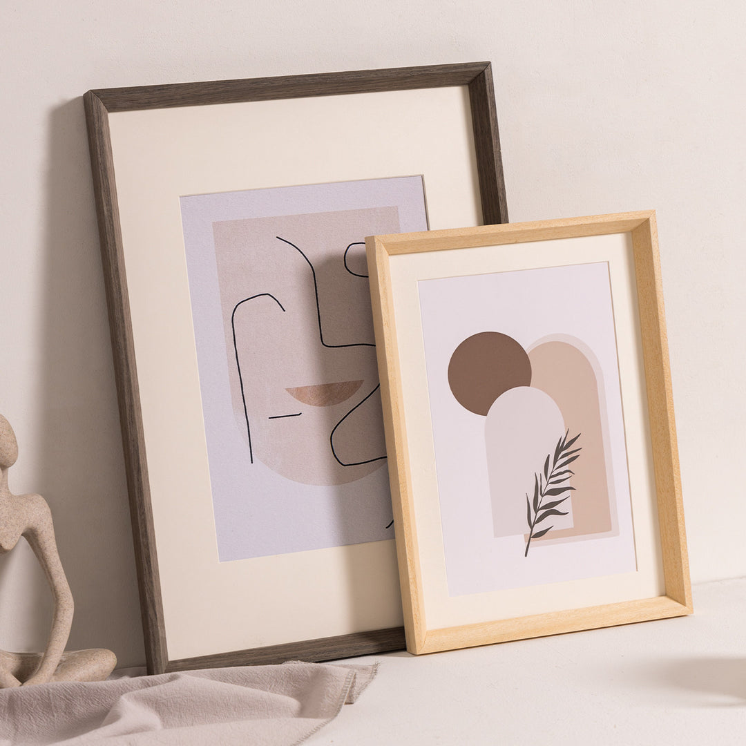 Artistic Floral Print Wall Decor Frame for Home