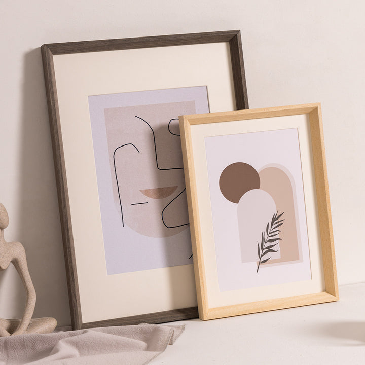 Artistic Floral Print Wall Decor Frame for Home