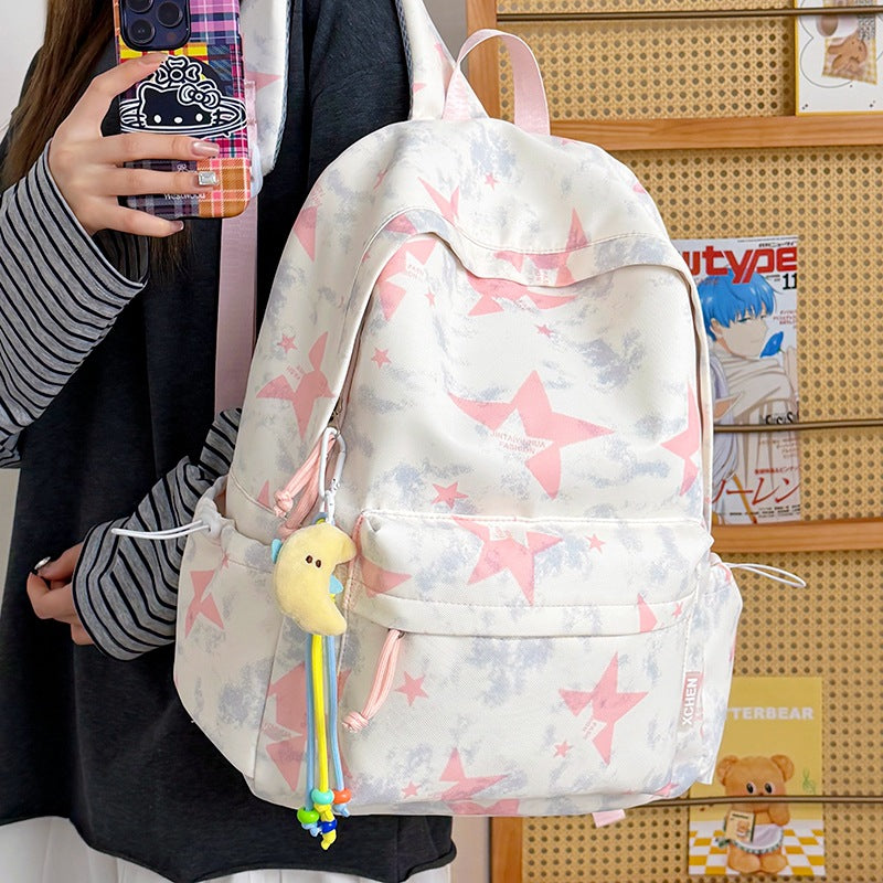 Trendy Star-Printed Backpack Kalsten