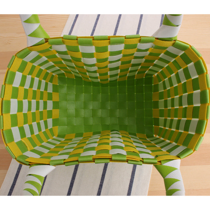 Handcrafted Tote Bag in Modern Check Pattern Kalsten
