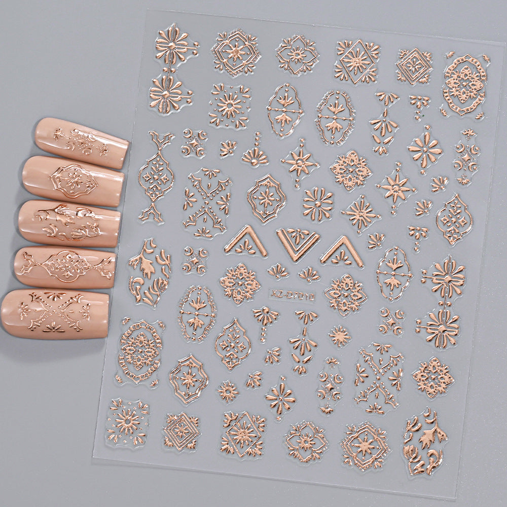 Floral Decorative Nail Art Stickers