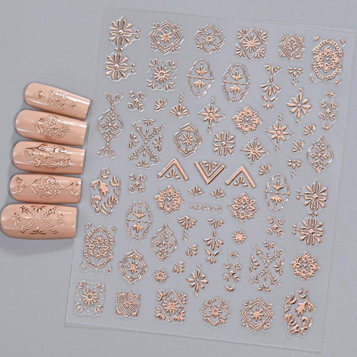 Floral Decorative Nail Art Stickers