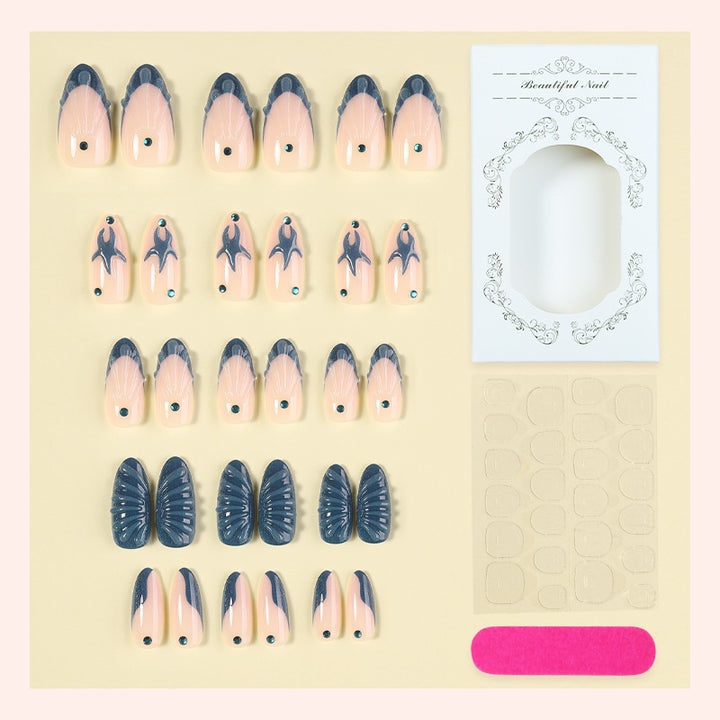 Artificial nail set with elegant 3D designs Kalsten