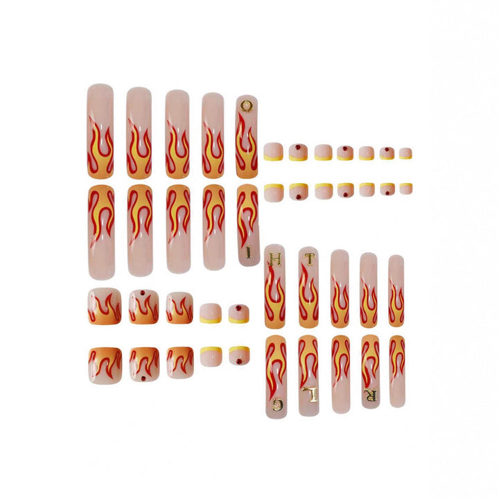 Artistic Flame Nail Art Set Kalsten