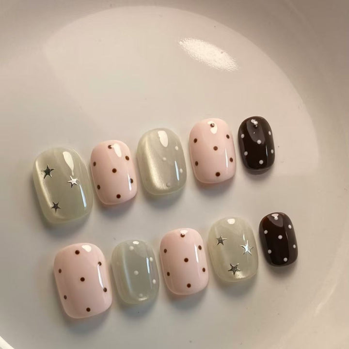 Artistic Short Nail Design