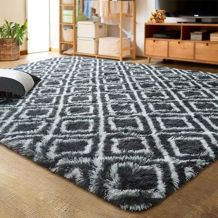 Geometric Plush Area Rug