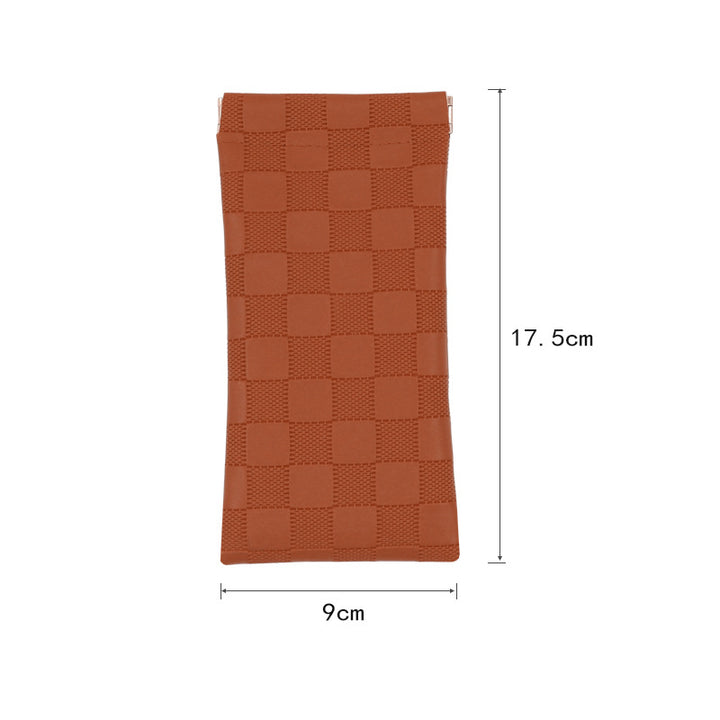 Fashionable Checkered Pouch Kalsten