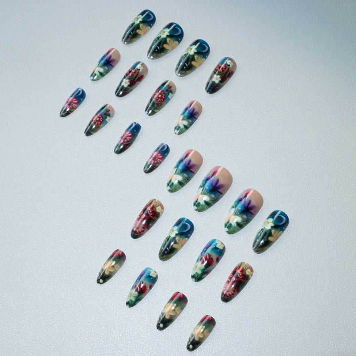 Artistic Floral Nail Design Kit