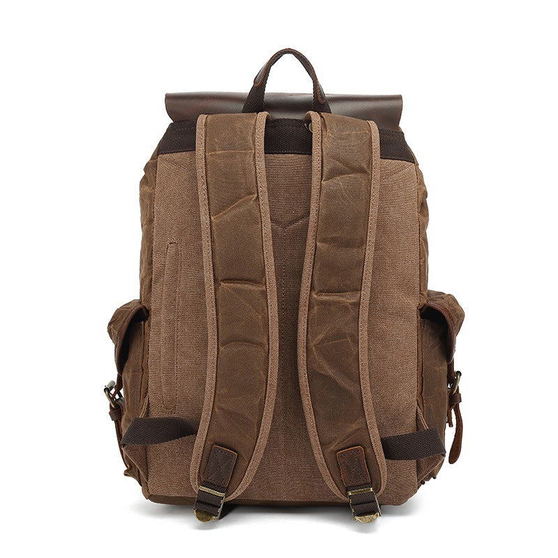 Rustic hiking backpack with multiple outer pockets Kalsten