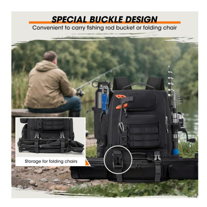 Multi-Functional Outdoor Fishing Backpack Kalsten